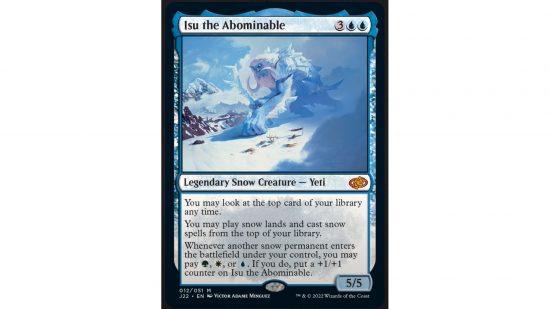 MTG Jumpstart 2022 speedy snow spoilers - Wizards of the Coast MTG card Isu the Abominable