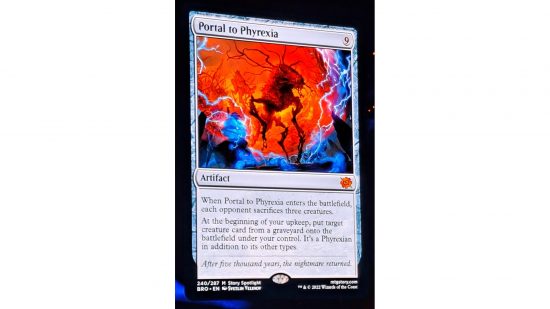 MTG The Brothers' War release date - Portal to Phyrexia Magic card