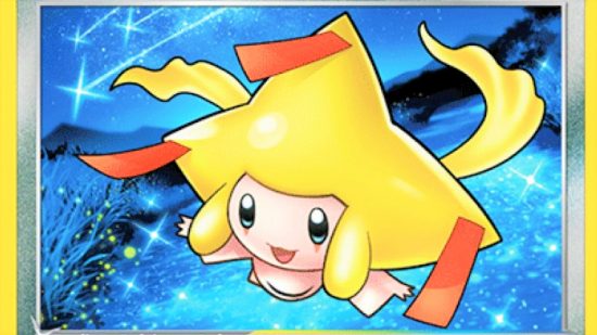 Pokemon TCG Silver Tempest spoilers revealed - art of Radiant Jirachi