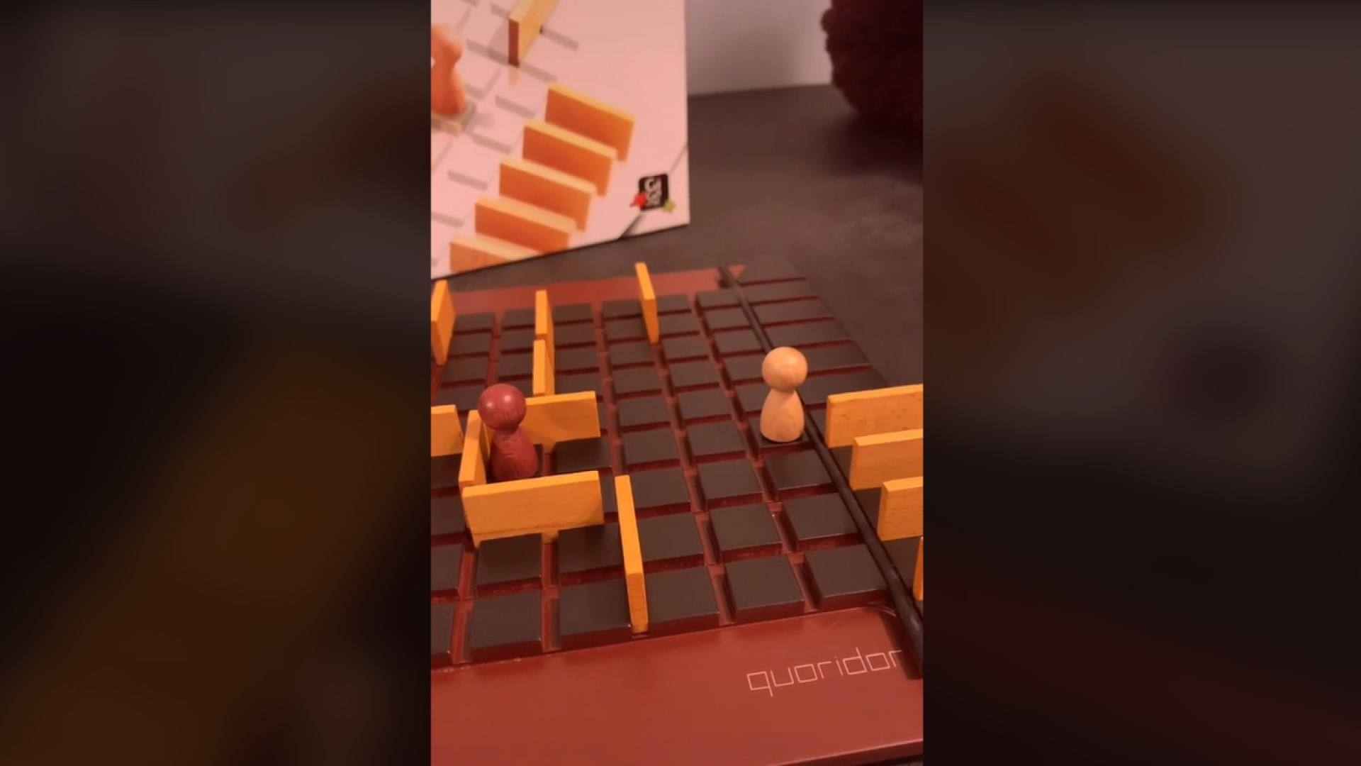 Quoridor - A tiktok video of a quoridor game in progress.