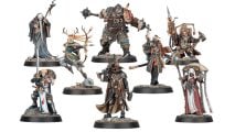 Warhammer Quest Cursed City - a variety of Warhammer Quest minis