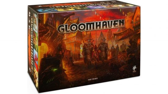 Best coop board games guide - publisher sales image showing the Gloomhaven main edition box