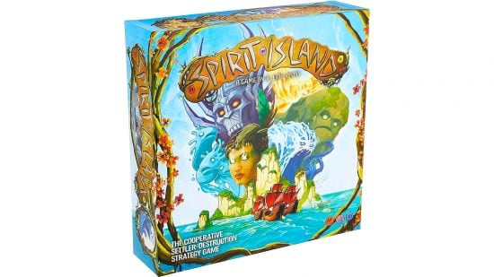 Best coop board games guide - publisher sales image showing the Spirit Island board game box art