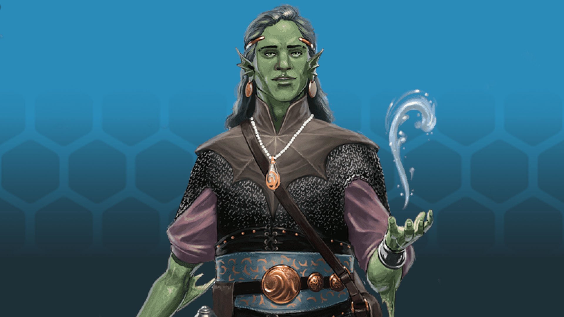 Wizards of the Coast art of a DnD Water Genasi 5e