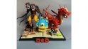 Lego DnD - a lego kit of a lego monster manual with monsters on top.