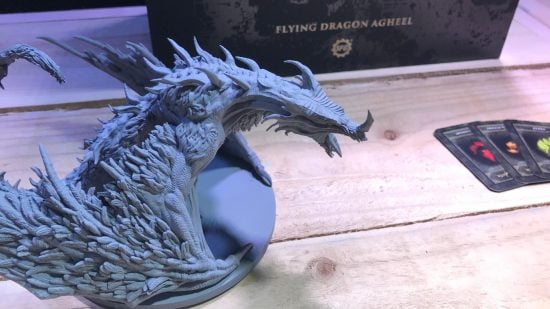 Elden Ring board game - a gigantic mini of flying dragon agheel