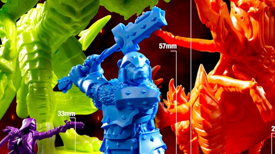 HeroScape board game expansions - Avalon Hill photo of digital models for the Age of Annihilation hero minis