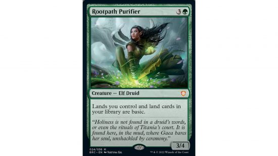 Magic the Gathering Brothers War card Rootpath Purifier