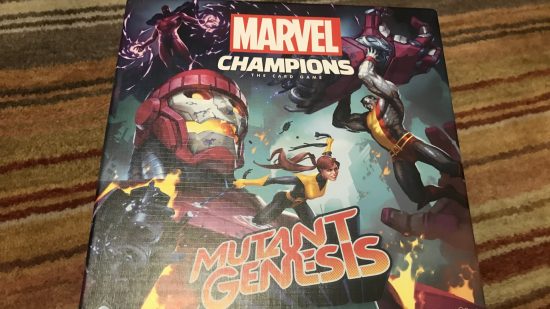 marvel champions mutant genesis- board game box
