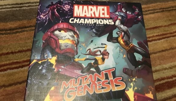 marvel champions mutant genesis- board game box
