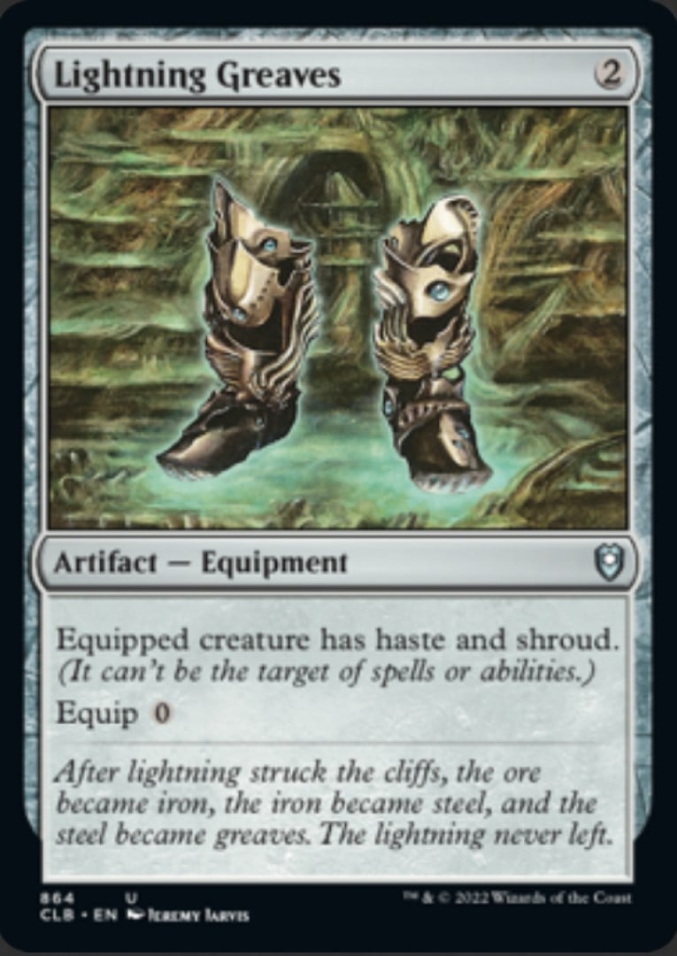 MTG equipment - Wizards of the Coast card Lightning Greaves