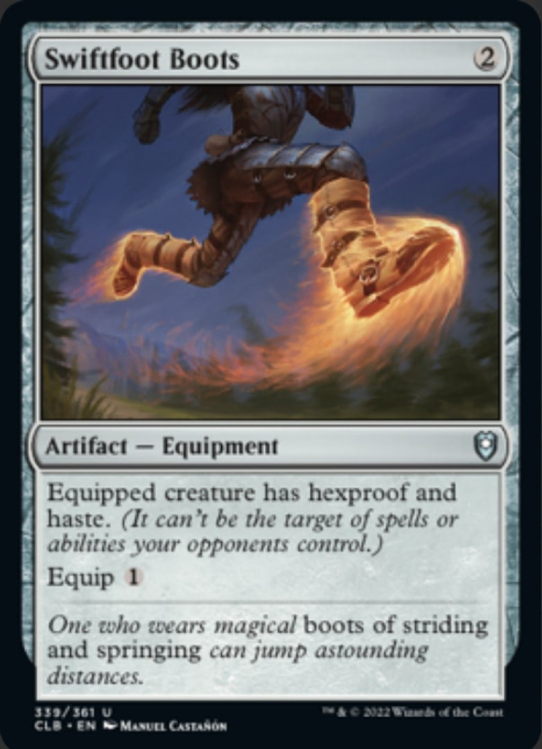 MTG equipment - Wizards of the Coast card Swiftfoot Boots