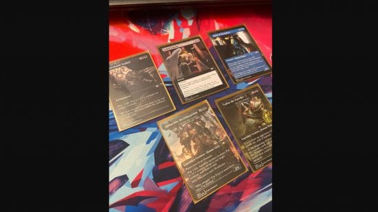 MTG fanmade Warhammer 40k deck - Sporebuster's photo of five custom cards