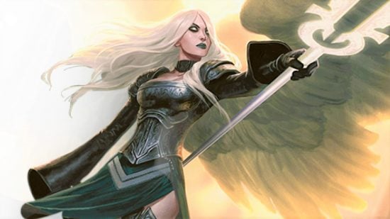 MTG Indestructible - Wizards of the Coast art of Avacyn, Angel of Hope