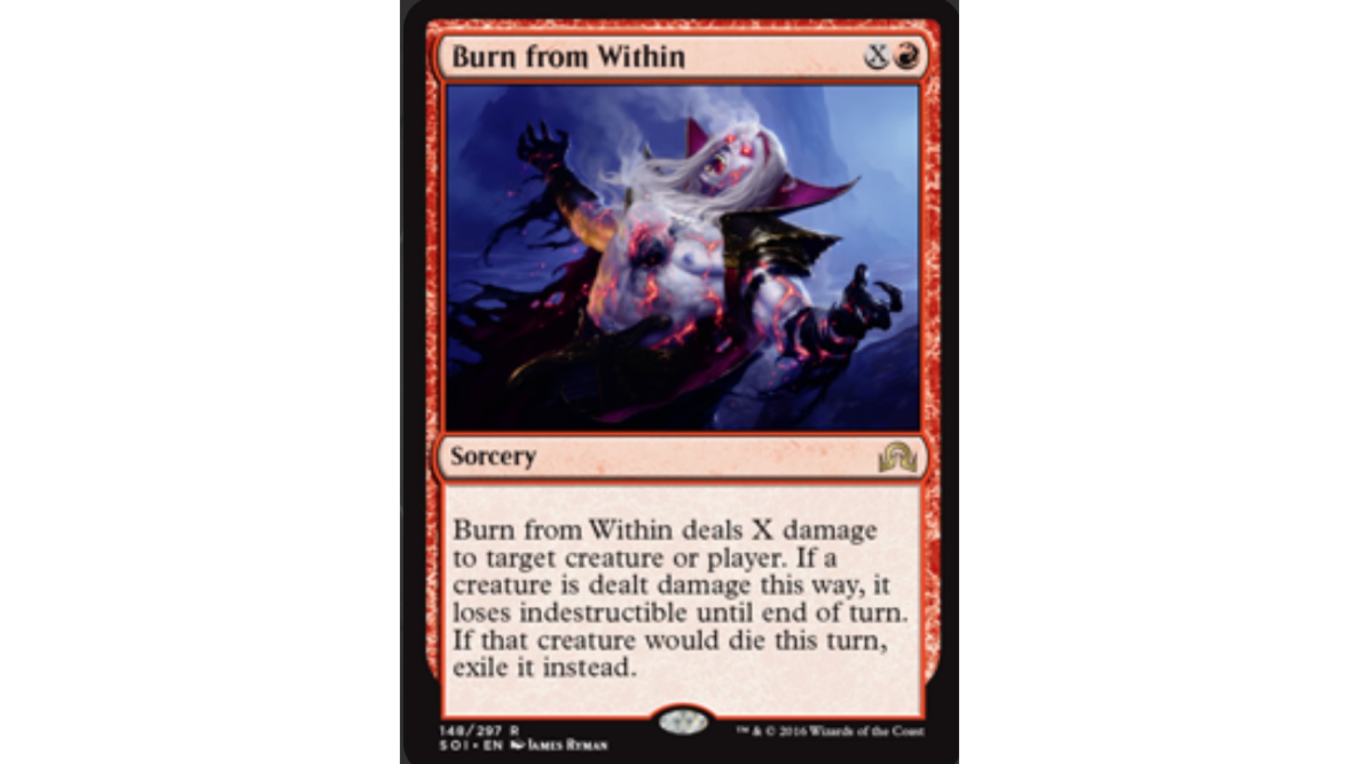 MTG Indestructible - Burn From Within Magic card from Wizards of the Coast
