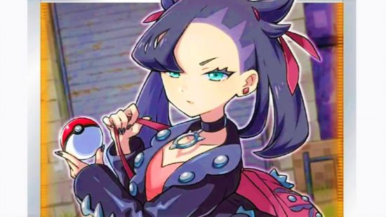 Pokemon Sword and Shield cards - art of Pokemon trainer Marnie