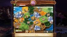 Small World screenshot from the Humble Bundle trailer. It shows a map of a fantasy world divided into various territories.