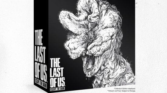 The Last of Us board game Escape the Dark kickstarter release date - Naughty Dog photo showing the box art for the game
