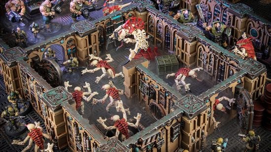 Warhammer 40k Arks of Omen - Games Workshop image showing Tyranids models in a Boarding Actions game