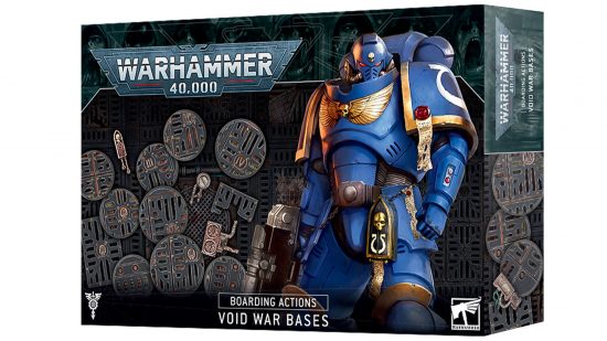 Warhammer 40k Arks of Omen - Games Workshop image showing the box art for the new Void War bases set