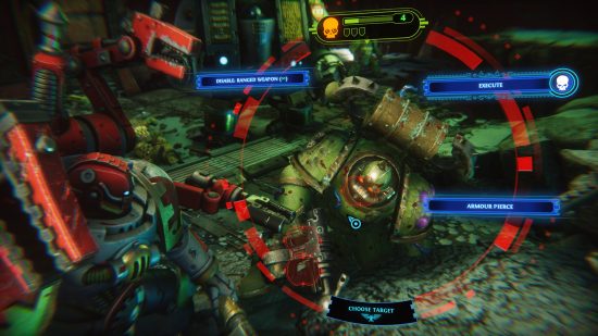 Warhammer 40k Chaos Gate Daemonhunters DLC Duty Eternal release date - Complex Games screenshot showing the techmarine after a critical hit on an enemy plague marine
