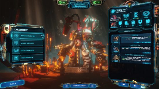 Warhammer 40k Chaos Gate Daemonhunters DLC Duty Eternal release date - Complex Games screenshot showing the techmarine customisation screen