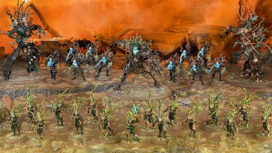 Warhammer Age of Sigmar battleforces 2022 - a sylvaneth army from warhammer age of sigmar