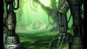 MTG Secret Lair Transformers full art basic land card - a swamp
