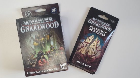 Warhammer Underworlds Grinkrak's Looncourt and Fearsome Fortress packaging