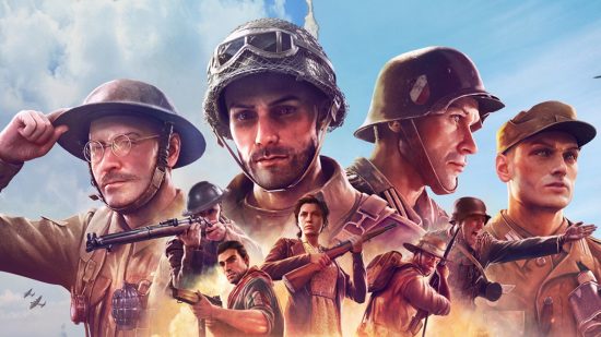Company of heroes 3 artwork with numerous soldiers.