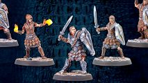 Free games elder scrolls fallout giveaway - Modiphius sales image showing the minis in the Elder Scrolls Call to arms Imperial Legion starter set