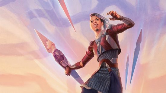 MTG the planeswalker nico throwing magic spears