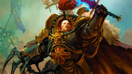MTG designer says Universes Beyond doing great - Wizards of the Coast art of Warhammer 40k character Abaddon the Despoiler
