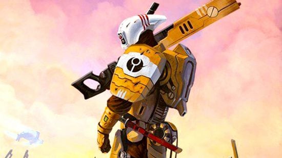 Warhammer 40k Tau Empire army guide - Games Workshop image showing a single Tau Fire Warrior with a pulse rifle