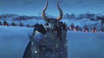 Warhammer winter steam sale - armoured character from Total War: Warhammer 3