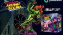 Batman Escape from Arkham Asylum Gamefound launch image of a painted Poison Ivy mini