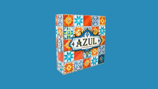 Best tile games: Azul. Image shows the game box.