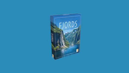 Best tile games: Fjords. Image shows the game's box.