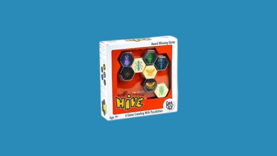 Best tile games: Hive. Image shows the game's box.