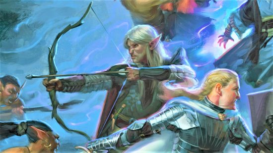 DnD OGL misses mark - Wizards of the Coast art of an elf archer aiming a bow