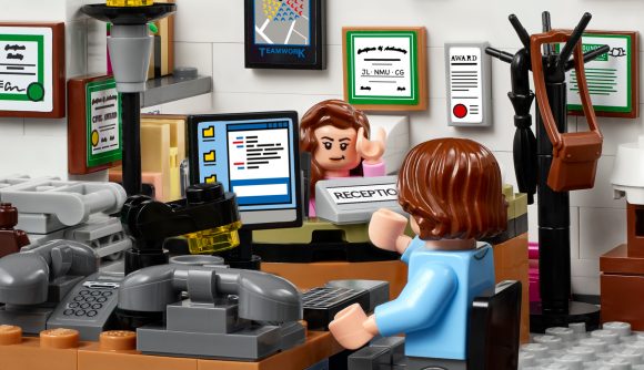 Best Lego for adults guide - Lego official sales photo showing a close up of the minifigures in the Lego The Office set