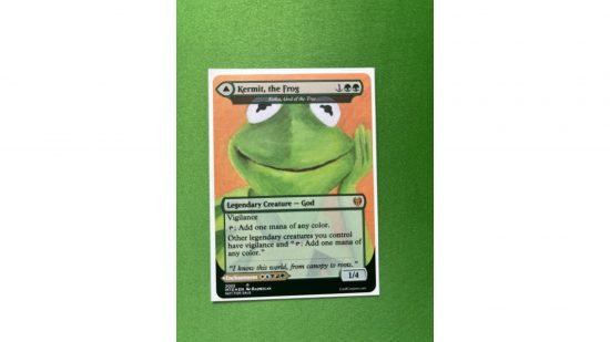 magic the gathering the muppets commander deck card Kermit, The Frog