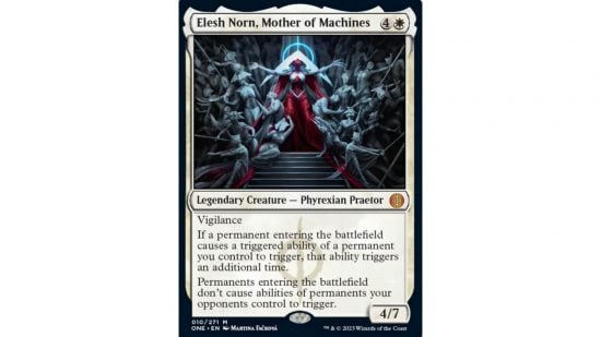 MTG Elesh Norn no ban - Magic card Elesh Norn, Mother of Machines