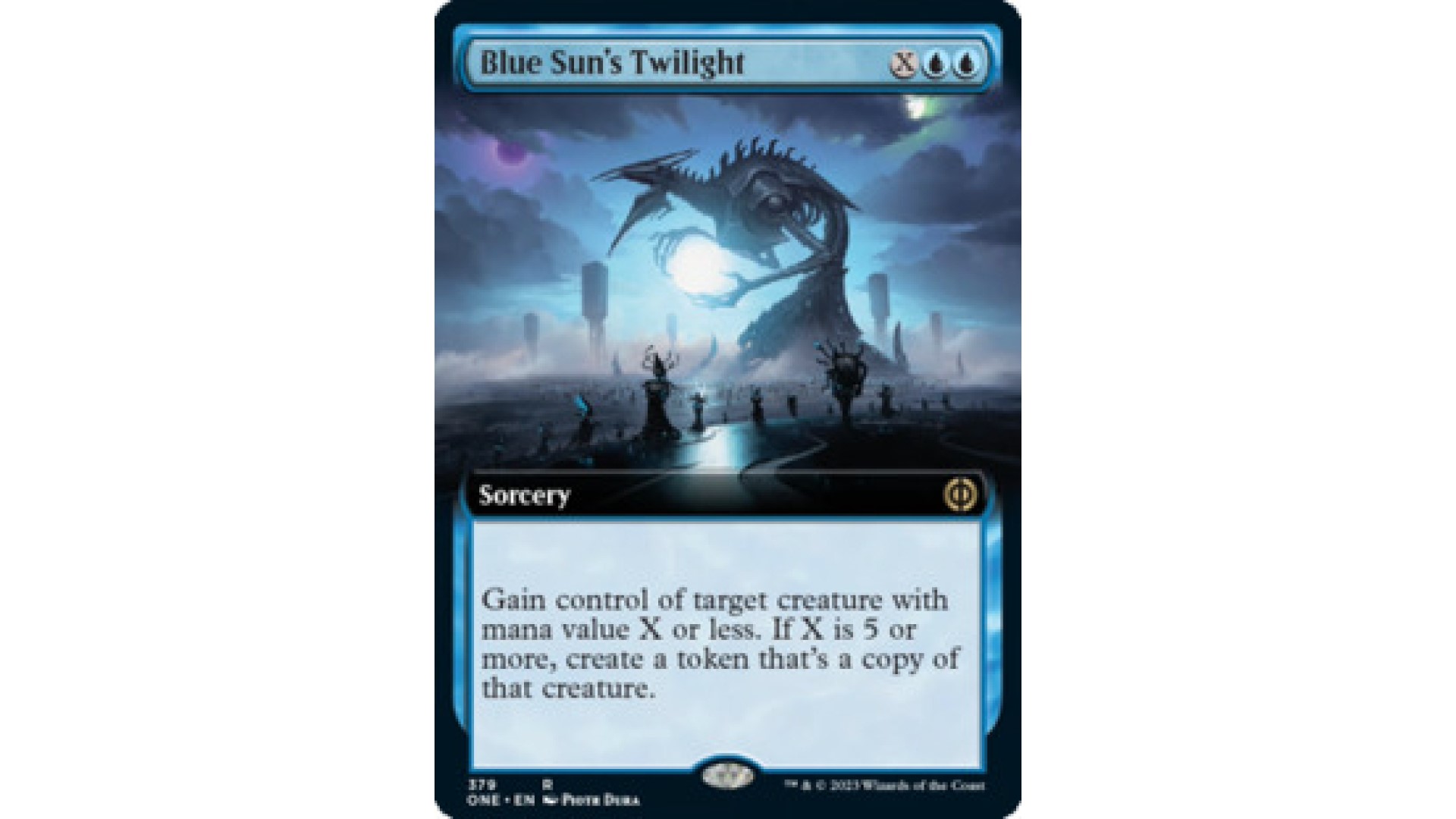 MTG Phyrexia All Will Be One card Blue Sun's Twilight