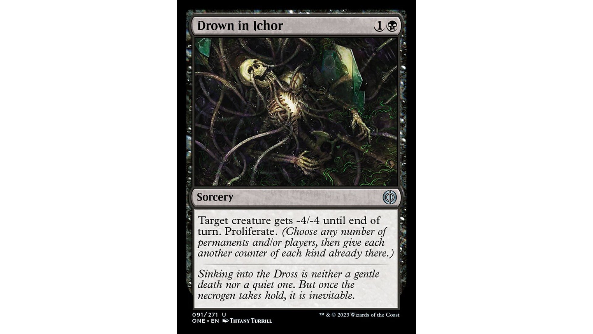 MTG Phyrexia All Will Be One card drown in ichor