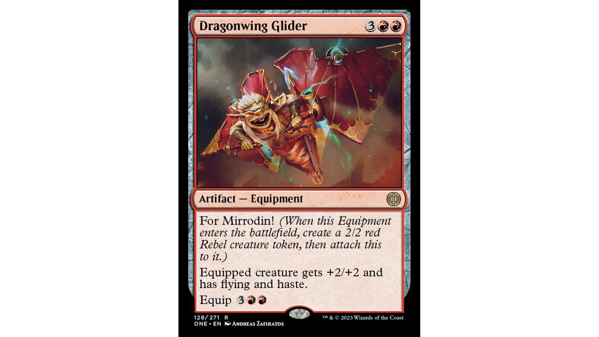 MTG Phyrexia All Will Be One card Dragonwing Glider