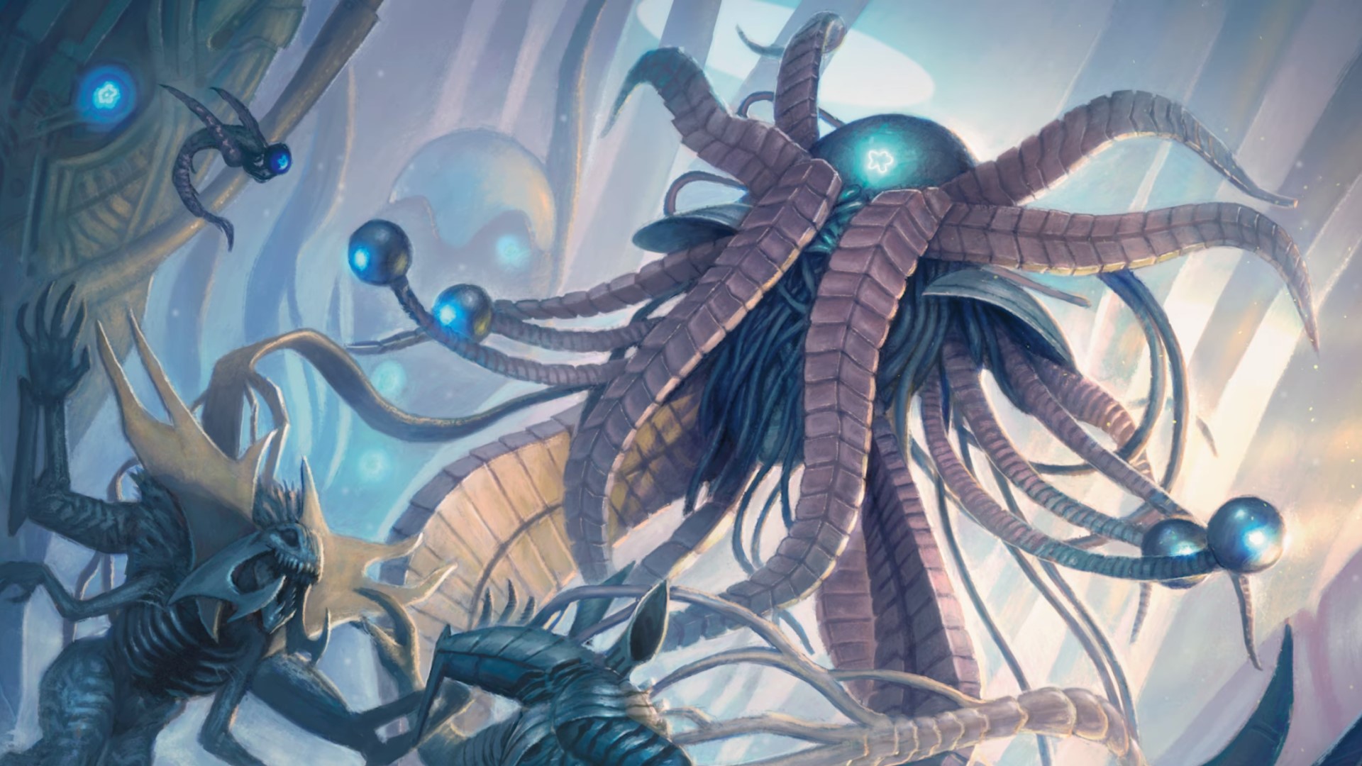 MTG Phyrexia artwork of an octopus robot