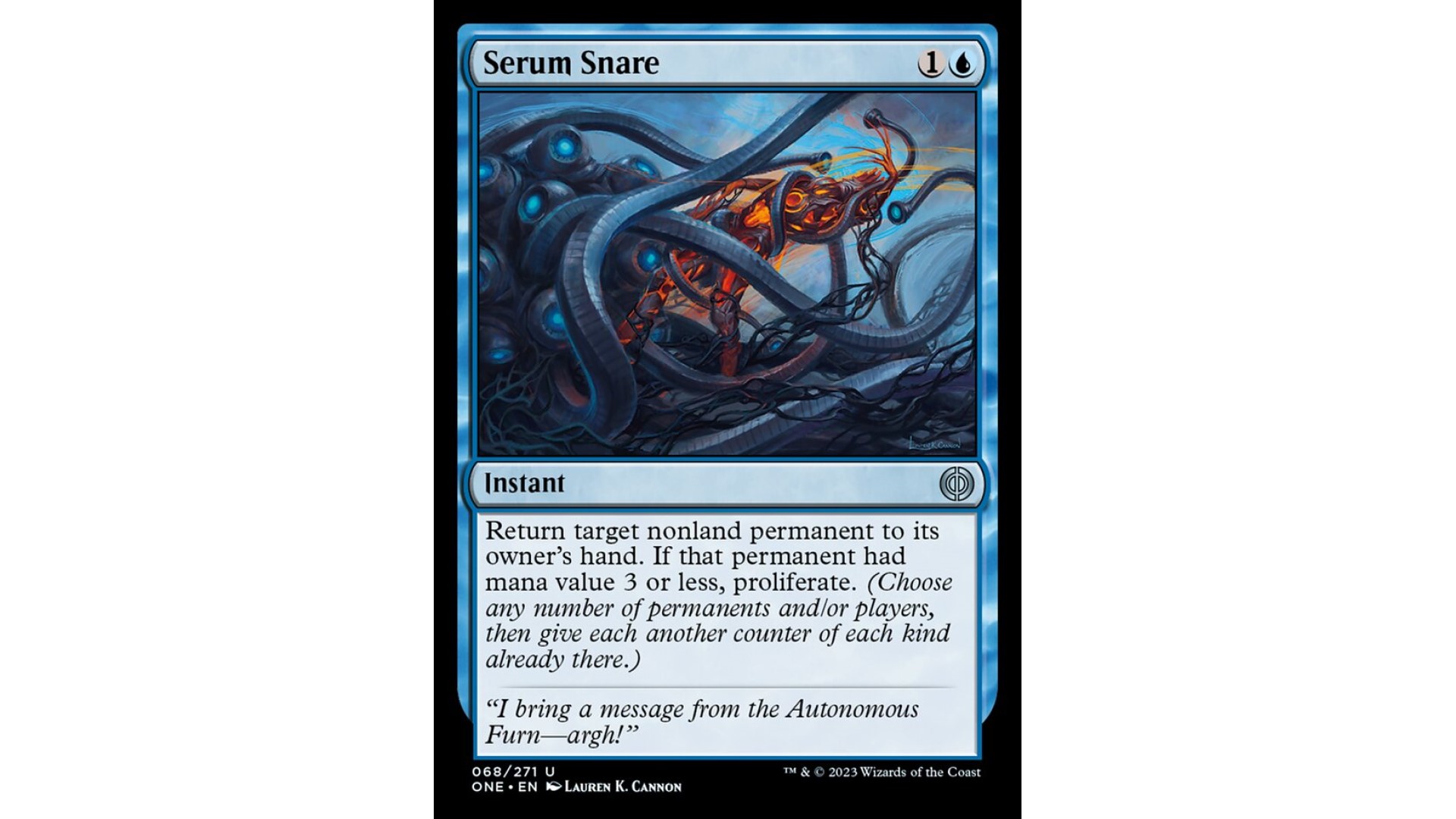 MTG Phyrexia All Will Be One card serum snare