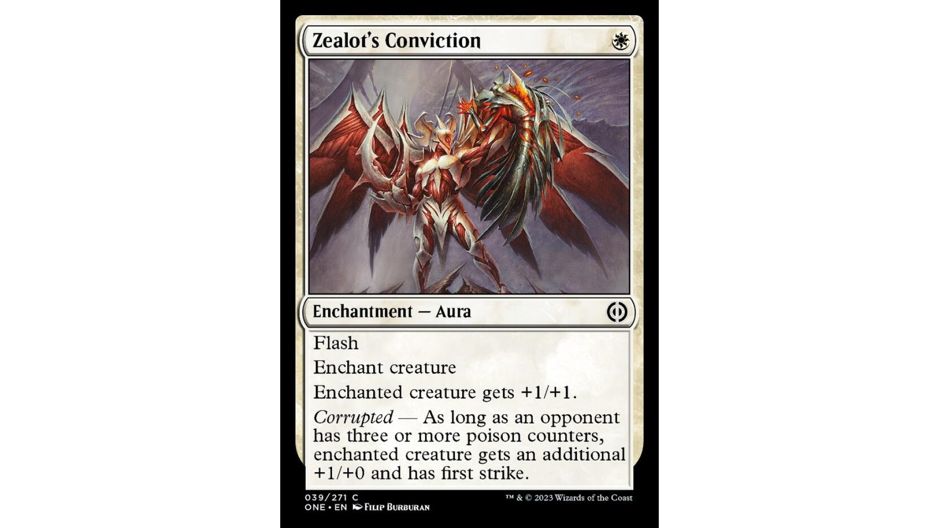 MTG Phyrexia All Will Be One card zealots conviction