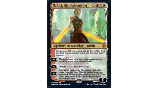 MTG Phyrexia All Will Be One Nahiri planeswalker card